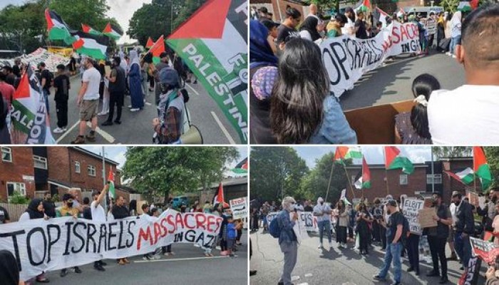 بريطانيا.. الاحتجاجات تغلق فرعا لشركة أسلحة صهيونية
