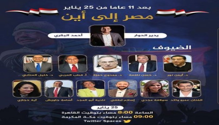 فعاليات على التواصل الاجتماعي في ذكرى ثورة يناير