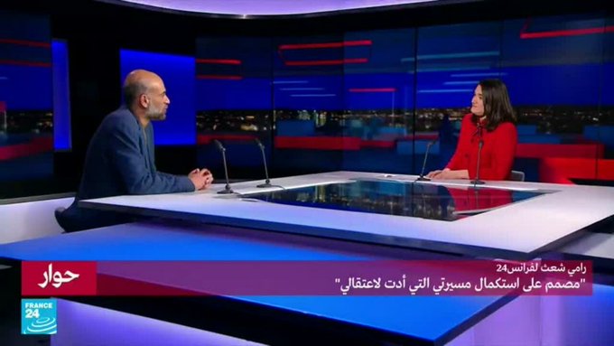 رامي شعث يتعهد بمواصلة طرح قضية المعتقلين في سجون الانقلاب