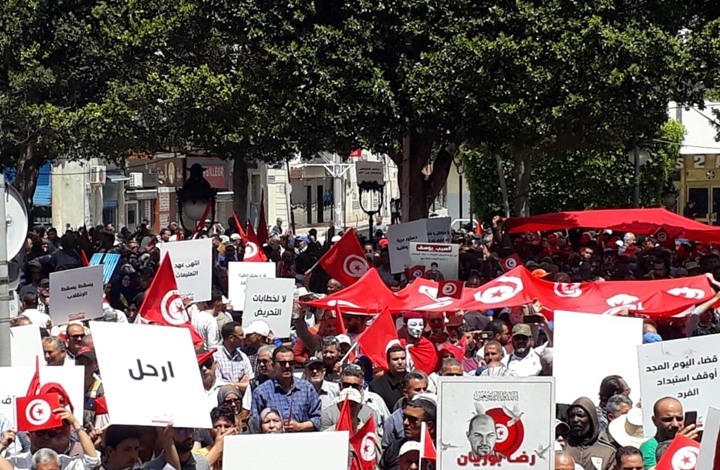 مظاهرات في تونس ضد سعيّد رغم الإجراءات الأمنية