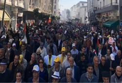 مظاهرة حاشدة في المغرب ضد غلاء الأسعار والتطبيع