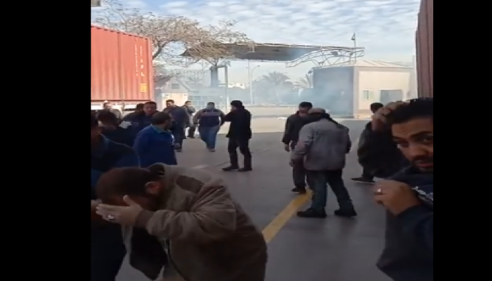 إضراب العاملين بمصنع 1 بشركة ليونى بالمنطقة الحرة بمدينة نصر