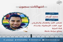 رسالة حول مخاطر تهدد حياة محمد أوسام في سجون الانقلاب