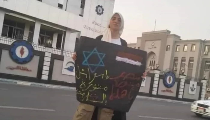 داخلية الانقلاب تعتقل مواطنة احتجت على بيع الغاز للصهاينة.. ومغردون: بطلة