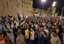 مظاهرات في ليبيا وشجب حكومي لقصف الاحتلال مستشفى في غزة