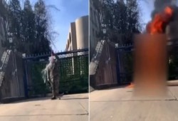 حماس تحمل واشنطن مسئولية إحراق جندي أمريكي نفسه