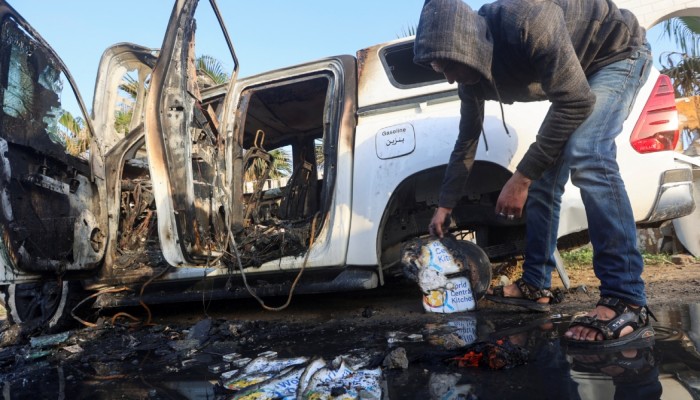 المطبخ المركزي العالمي: الاحتلال استهدف فريقنا الإغاثي بعد علمه بخط سيره