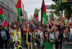 مظاهرات حاشدة في النرويج تطالب بوقف العدوان على غزة