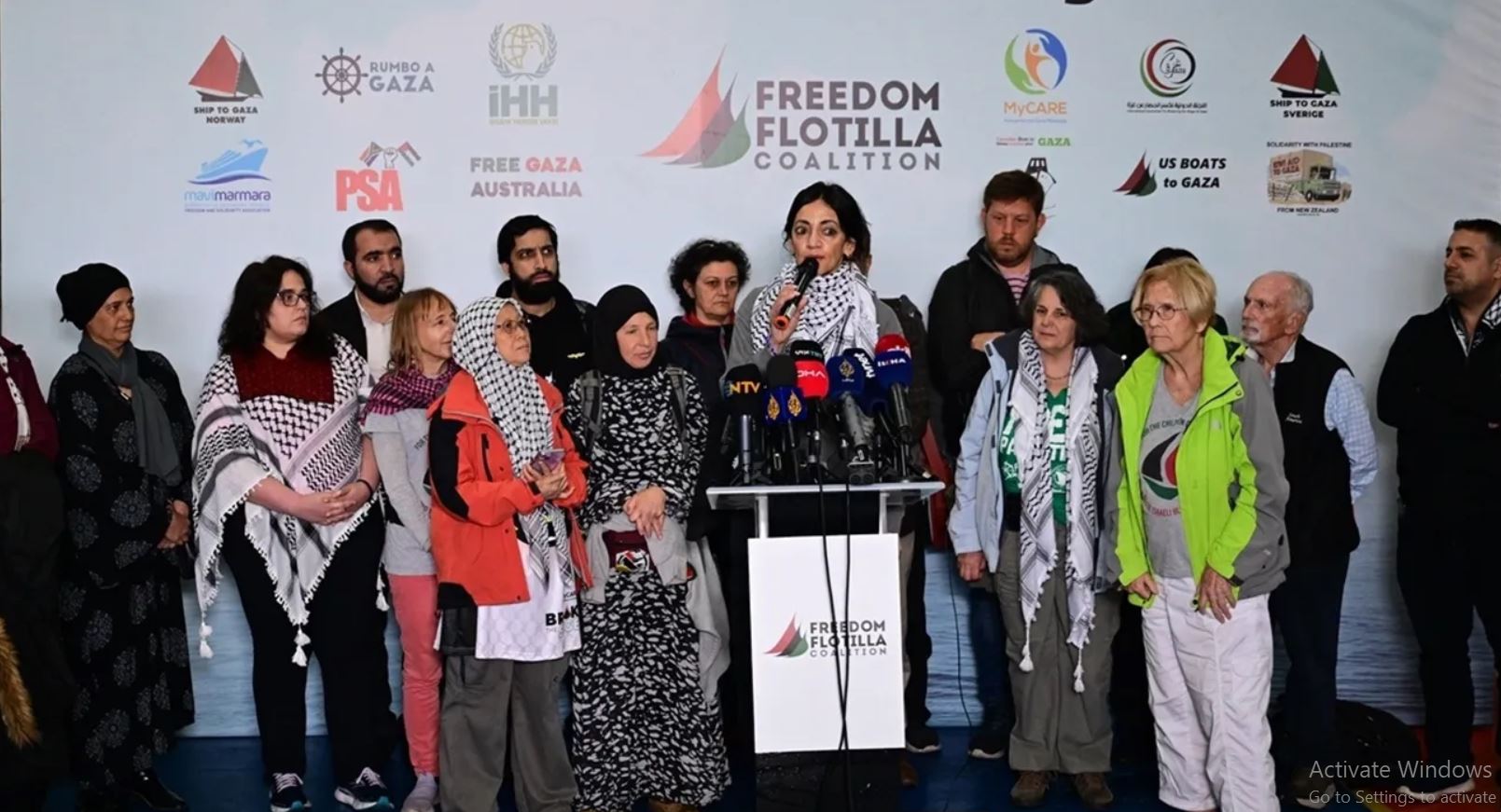 أسطول الحرية في إسطنبول يستعد للانطلاق إلى قطاع غزة