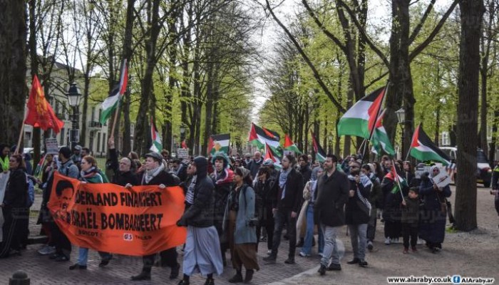 1000 مظاهرة في هولندا تضامنا مع فلسطين خلال 200 يوم