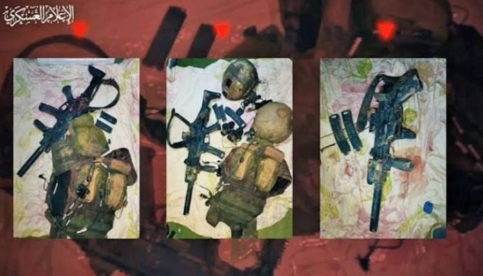 القسام تعرض مشاهد جديدة لمعدات قوة صهيونية وقعت بكمين في جباليا