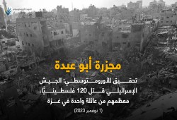 الأورومتوسطي يكشف تفاصيل جديدة لاستشهاد 120 فلسطينيًا بمجزرة أبو عيدة