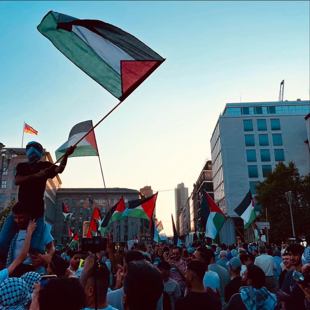 مسيرة حاشدة في ألمانيا تندد باستمرار العدوان على غزة والضفة