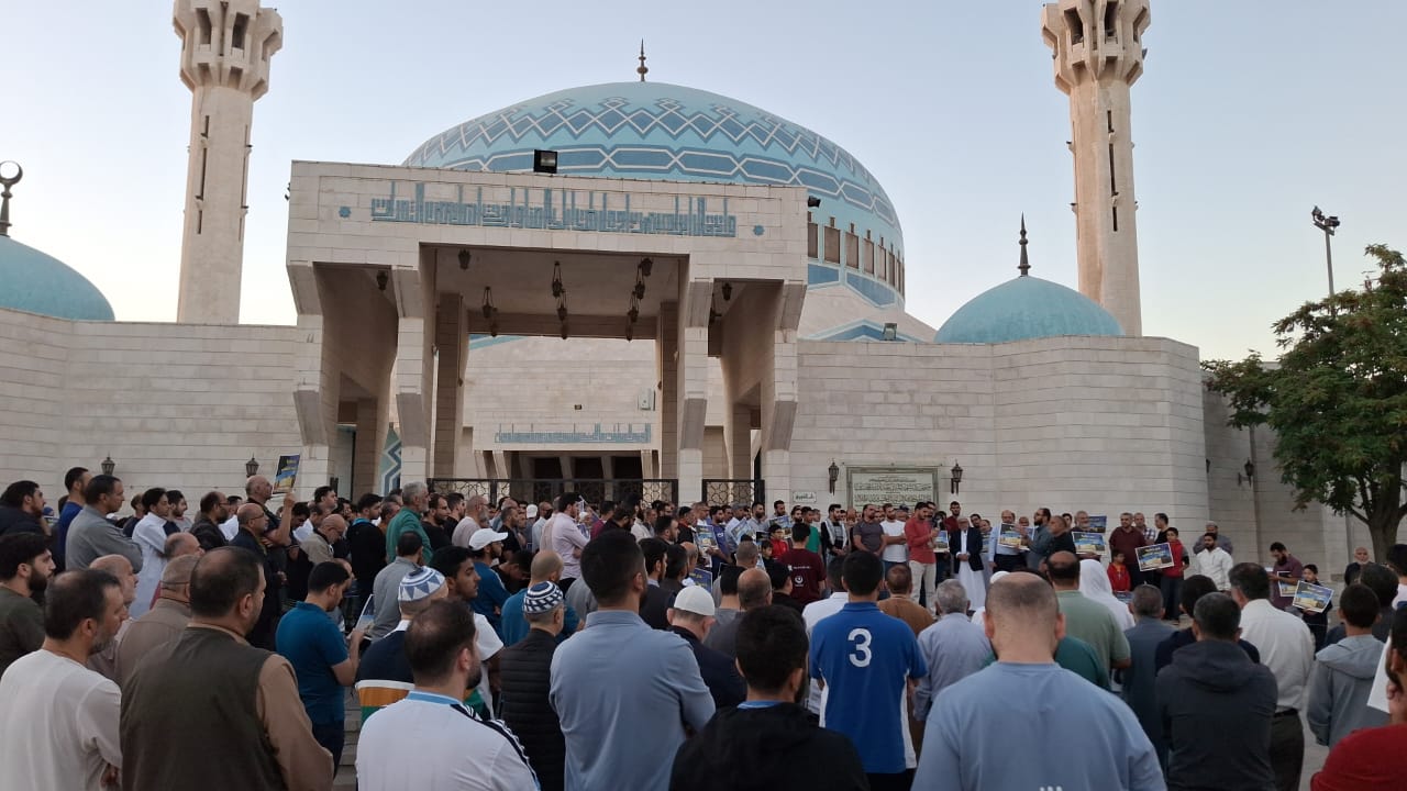 الفجر العظيم.. وقفة تضامن في الأردن مع للأقصى وغزة ولبنان