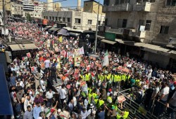 مسيرة حاشدة في عمّان نصرة للمقاومة:  أكتوبر بشائر النصر