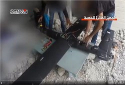 القسام تعرض مشاهد لاستهداف دورية صهيونية بطائرة الزواري