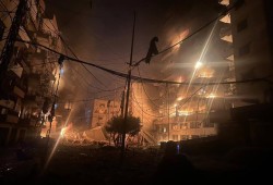 العدوان الصهيوني على لبنان.. غارات على الضاحية الجنوبية لبيروت