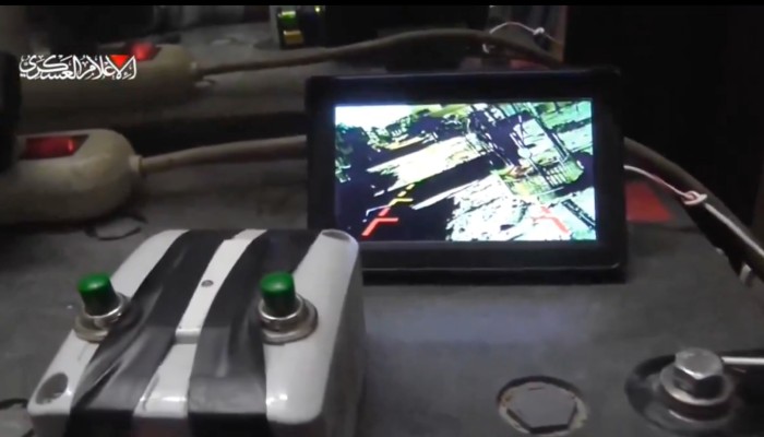 كتائب القسام تنشر مشاهد لتفجير ميركافا في جباليا