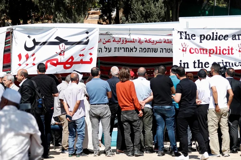 إضراب في الداخل الفلسطيني المحتل للمطالبة بمكافحة الجريمة