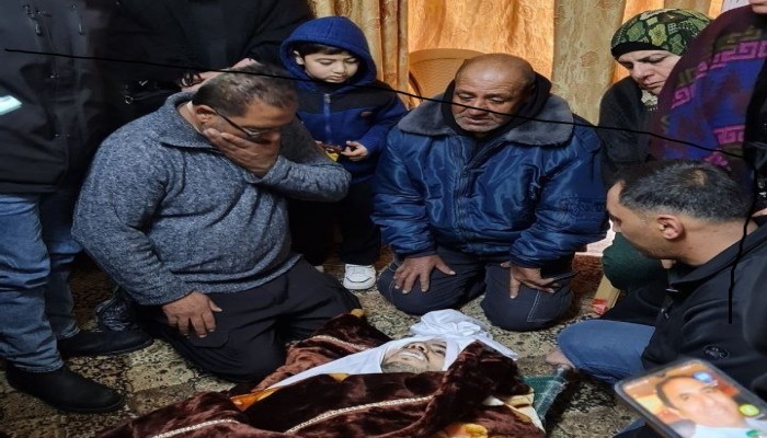 تشييع جثمان الشهيد الفلسطيني مسالمة في بلدة بيت عوا