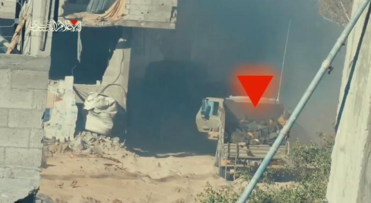 القسام تبث مشاهد من كمين الفالوجا في مخيم جباليا