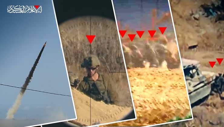 القسام تجهز على خمسة جنود صهاينة