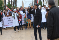 مظاهرات حاشدة في المغرب بذكرى التطبيع مع الاحتلال الصهيوني