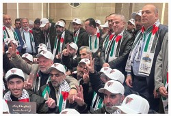 المحررون المبعدون يوجهون التحية لأهل غزة وحماس والمقاومة