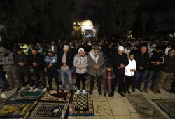 70 ألفًا يؤدون صلاتي العشاء والتراويح في المسجد الأقصى