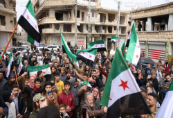 سورية.. معرة النعمان تحتفل بذكرى انطلاق الثورة فيها رغم الدمار