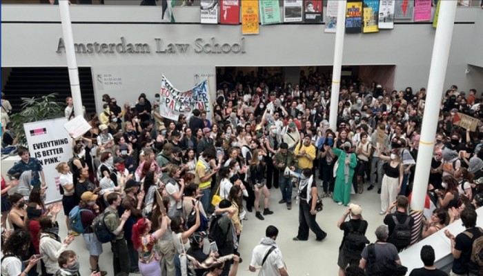 مظاهرات حاشدة بهولندا تندد بحرب الإبادة على غزة