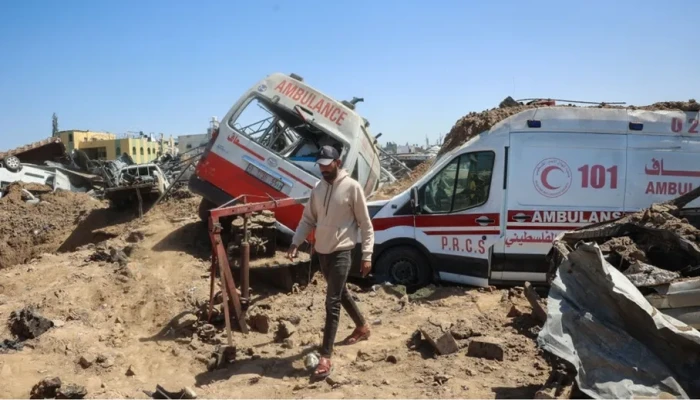 حماس: الاحتلال ارتكب جريمة قتل جماعية ضد طواقم الإسعاف