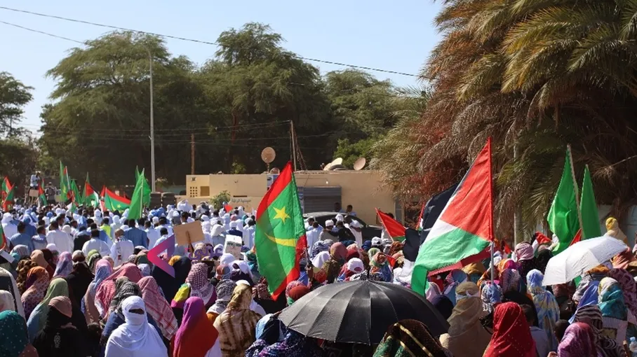 مظاهرات حاشدة في موريتانيا ضد الإبادة الجماعية بغزة