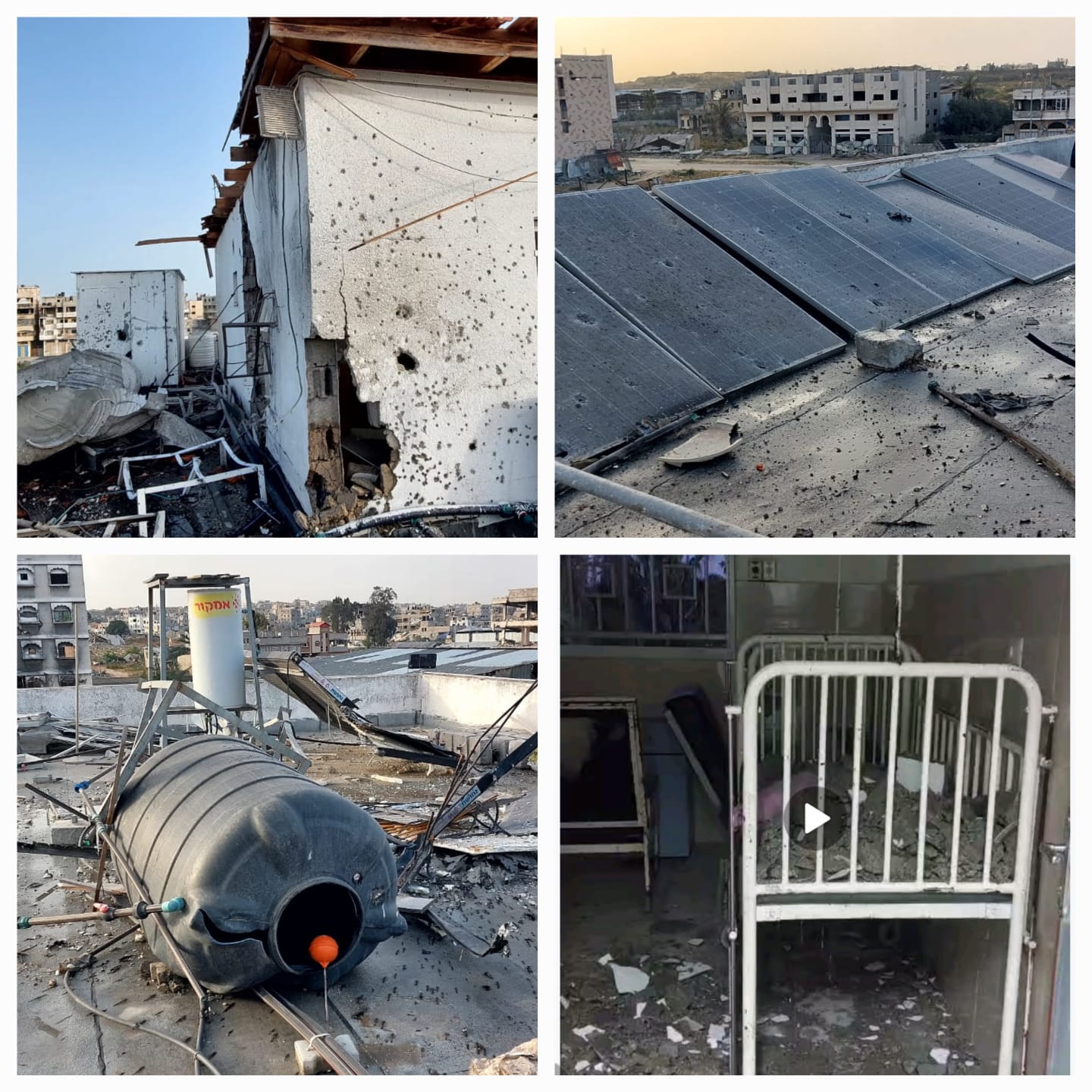 الاحتلال يقصف ألواح الطاقة الشمسية بمستشفى الدرة للأطفال في غزة