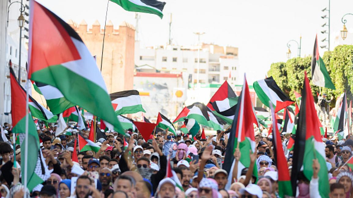 مظاهرات في 66 مدينة مغربية تنديداً بجرائم الاحتلال: "غزة تستصرخكم"