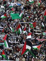 مظاهرات حاشدة في المغرب تطالب بوقف الإبادة الصهيونية بغزة