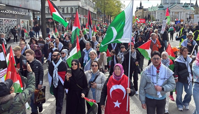 مسيرة حاشدة في ستوكهولم تنديدا بالإبادة الصهيونية في غزة