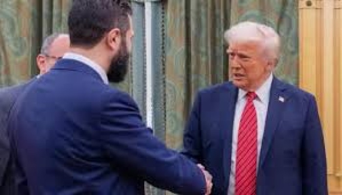 لقاء تاريخي بين ترامب والرئيس السوري أحمد الشرع