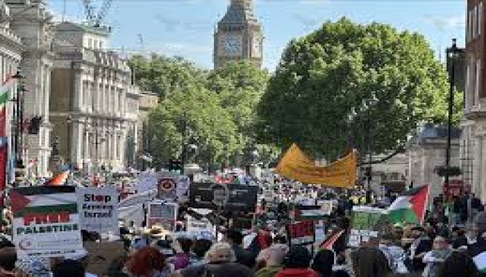 مظاهرة مليونية في لندن إحياءً لذكرى النكبة وتنديداً بإبادة غزة