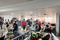 جيش الاحتلال يفجر مُسيرات فوق سطح مشفى شهداء الأقصى