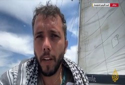 عضو أسطول الحرية تياجو أفيلا: نقوم بمهمة تاريخية على أبواب غزة