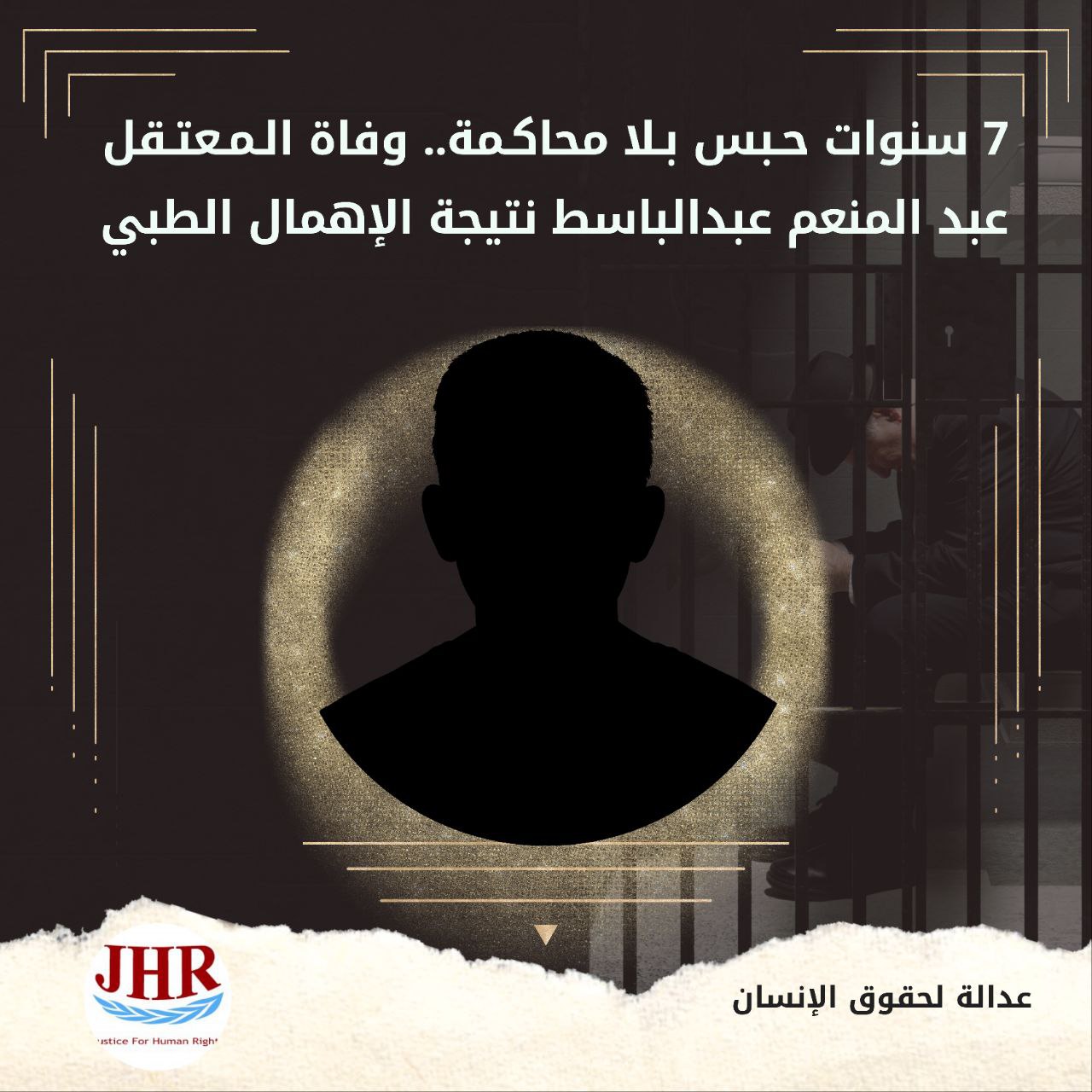 استشهاد المعتقل عبد المنعم عبد الباسط بسجون الانقلاب