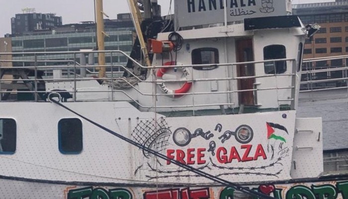 السفينة حنظلة تبحر نحو غزة لكسر الحصار وإنهاء الإبادة