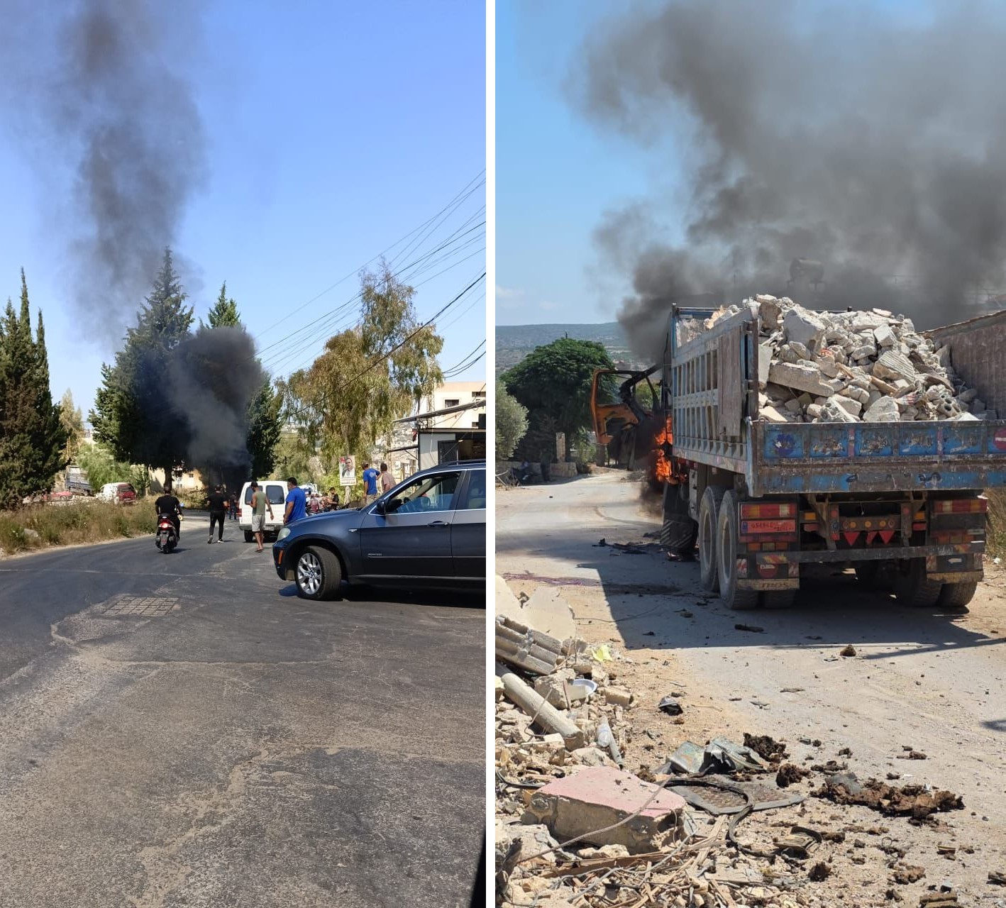 العدو الصهيوني يقصف بلدتي الكفور والناقورة جنوب لبنان