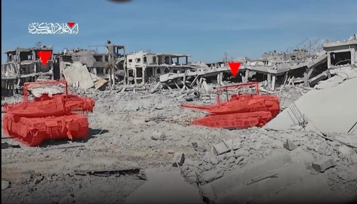 كتائب القسام تبث مشاهد لاستهداف قوات وآليات صهيونية في جباليا