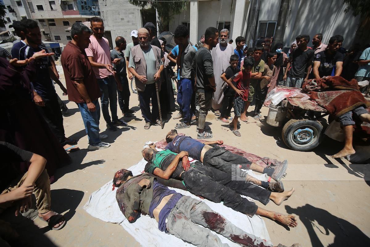 14 شهيدًا ومصابون بقصف مبنى الكلية الجامعية بخانيونس