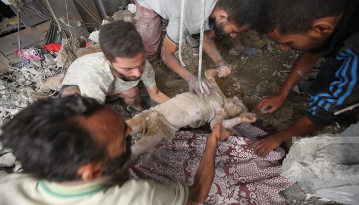 8 شهداء باستهداف الاحتلال مواطنين في النصيرات وسط غزة