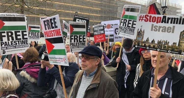 مظاهرة حاشدة في لندن ضمن اليوم العالمي للتحرك من أجل غزة