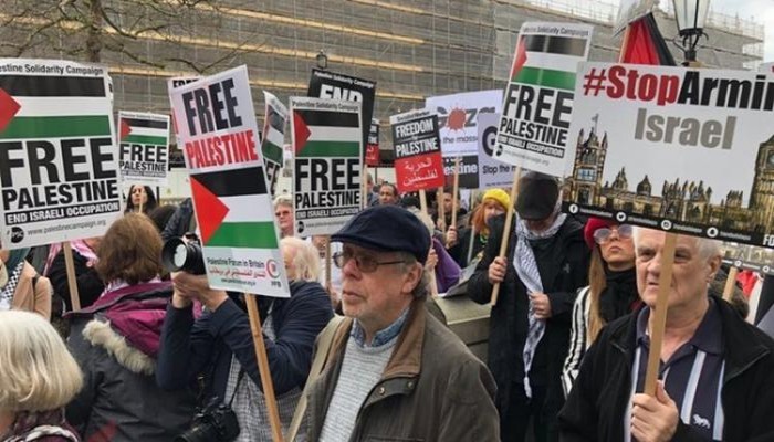 مظاهرة حاشدة في لندن ضمن اليوم العالمي للتحرك من أجل غزة