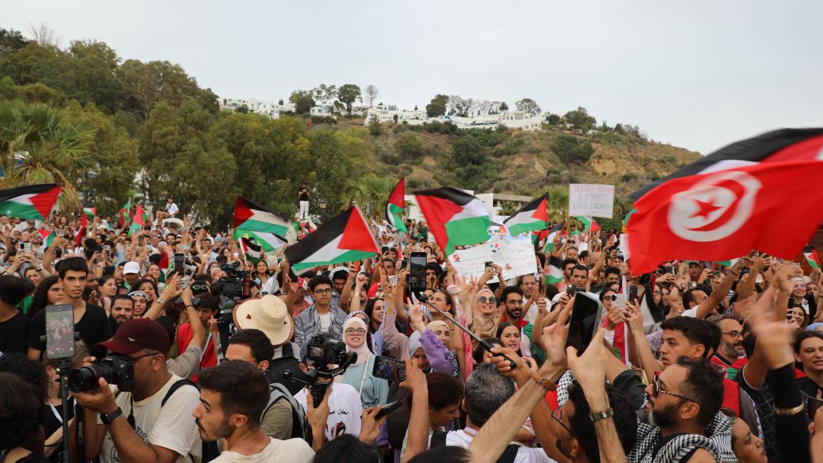 أسطول الصمود العالمي المتجه إلى غزة يصل تونس وسط احتفاء شعبي